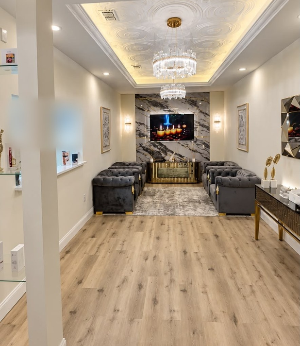 Renovated medical spa interior