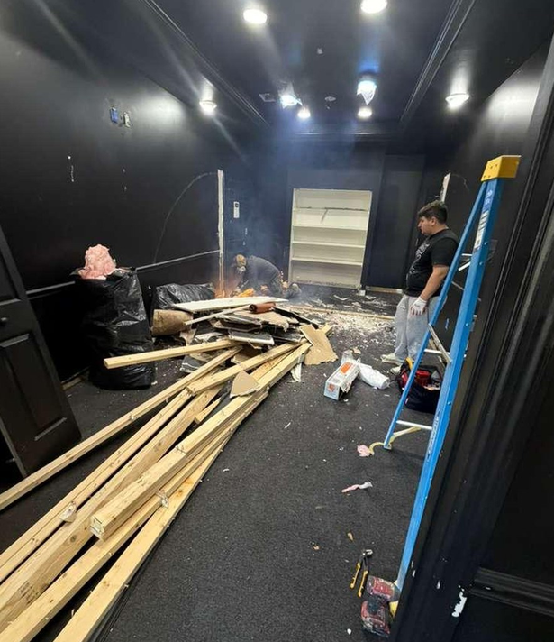 Renovation work underway in a treatment room